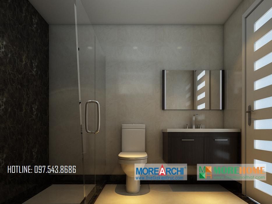 Thiết kế nội thất phòng tắm nhà phố hiện đại Trần Duy Hưng Trung Hòa Cầu Giấy Hà Nội